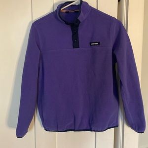 Lands End kids purple half zip